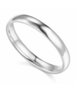 Genuine Solid 14k White Gold 3mm Comfort-fit Polished Unisex Wedding Band - $212.00+