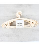 Xelvary Clothes Drying Racks Cream White Thickened Hangers Non Slip - $17.99
