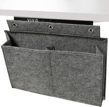 Workstation Organizer With 2 Pocket Sections, Table Hanging Bag Pouch For - £31.45 GBP