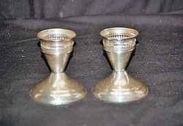 Old Vintage Duchin Creations Sterling Silver Candlestick Holder .925 Pie... - £31.72 GBP