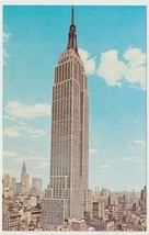Empire State Building New York City Vintage Postcard Unposted - £3.85 GBP