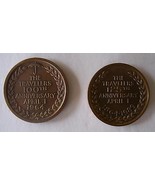 Viajeros Seguros: 100 + 125 Año Aniversario Marcas/Medallones/Medalla 18... - £41.32 GBP