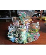 Musical box, plays "Amazing Grace" Angels Sculpture on a bridge w/water ... - $104.94