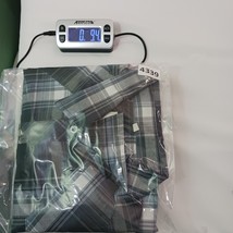 Coevals Club Men's XL Western Pearl Snap Button Long Sleeve Black Gray Plaid image 7