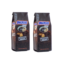 Snickers Caramel, Peanuts, Nougat & Chocolate Ground Coffee, 10 oz bag, 2-pack - $21.99