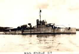 WWI U.S. Navy Eagle Patrol Boat Ship Anti-Submarine Real Photo Postcard - $19.33