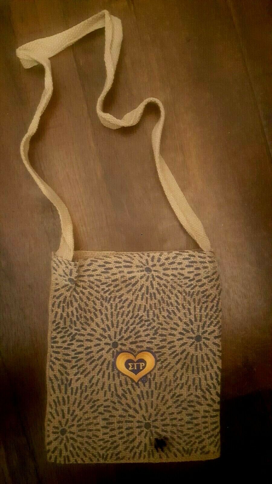 Sigma Gamma Rho Sorority Straw Bag SGRho Straw Sorority Bag #3 - $14.70