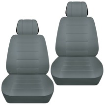 Front set car seat covers fits 1996-2020 Honda Civic    solid steel gray - $69.99