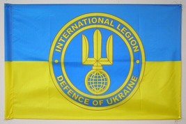 NEW - FLAG INTERNATIONAL LEGION DEFENCE OF UKRAINE ARMY WAR - £50.65 GBP