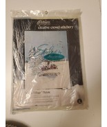 Vintage 1970’s Paragon Crewel Stitchery Kit ALPINE VILLAGE New 18x24 Nee... - $29.19