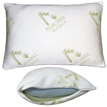 Premium Memory Foam Pillow with Aloe Vera Infused Bamboo Cover - King Adjustable - £20.17 GBP