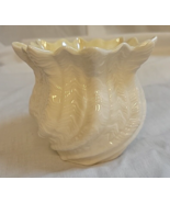 Vintage Belleek Neptune Twisted Swirl Sea Shell Seashell Vase - £12.64 GBP
