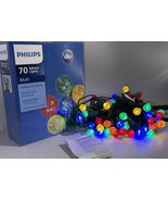 Philips Christmas LED 70 Sphere Lights MULTI Color-Indoor/Outdoor 17.2’L... - $726.37 MXN