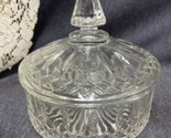 Vintage Indiana Glass Candy Trinket Dish Princess Vintage with Lid cotta... - $8.91