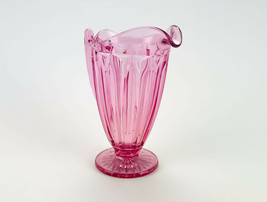 Fenton Madras Pink Large Pitcher, 2007 4366 PJ Gothic Arches Flutes, 10&quot; - £52.60 GBP