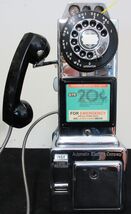 Automatic Electric Chrome Pay Telephone Fully Restored Circa 1950's - $1,195.00