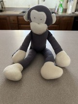 12&quot; Rare Under the Nile Baby Toy Brown Monkey Organic Cotton Lovey Plush friend - £31.07 GBP