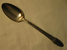 Rogers Bros. 1847 First Love Pattern 8.25&quot; Silver Plated Serving Spoon #2 - £7.83 GBP