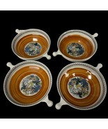 2 Vintage 1970s Goebel Burgund Ceramic Lugged 6.5” Soup Bowls - $77.32 CAD