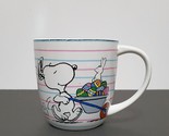 NEW RARE Williams Sonoma Peanuts Snoopy Easter Mug 13.5 OZ Stoneware - $27.99