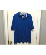 Tommy Hilfiger Men&#39;s Large Blue Polo Short Sleeve Shirt - $185.14 MXN