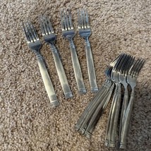 PFALTZGRAFF PFF27 GLOSSY 4 Salad Forks 6 7/8” Stainless Flatware Vintage... - $24.26