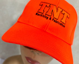 TNT Safety Orange Machining and Fabrication Adjustable Baseball Cap Hat - £12.84 GBP