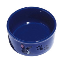 Kaytee Paw Print Petware Bunny Bowl - Durable Ceramic Feeding Dish for Small Pet - £16.78 GBP