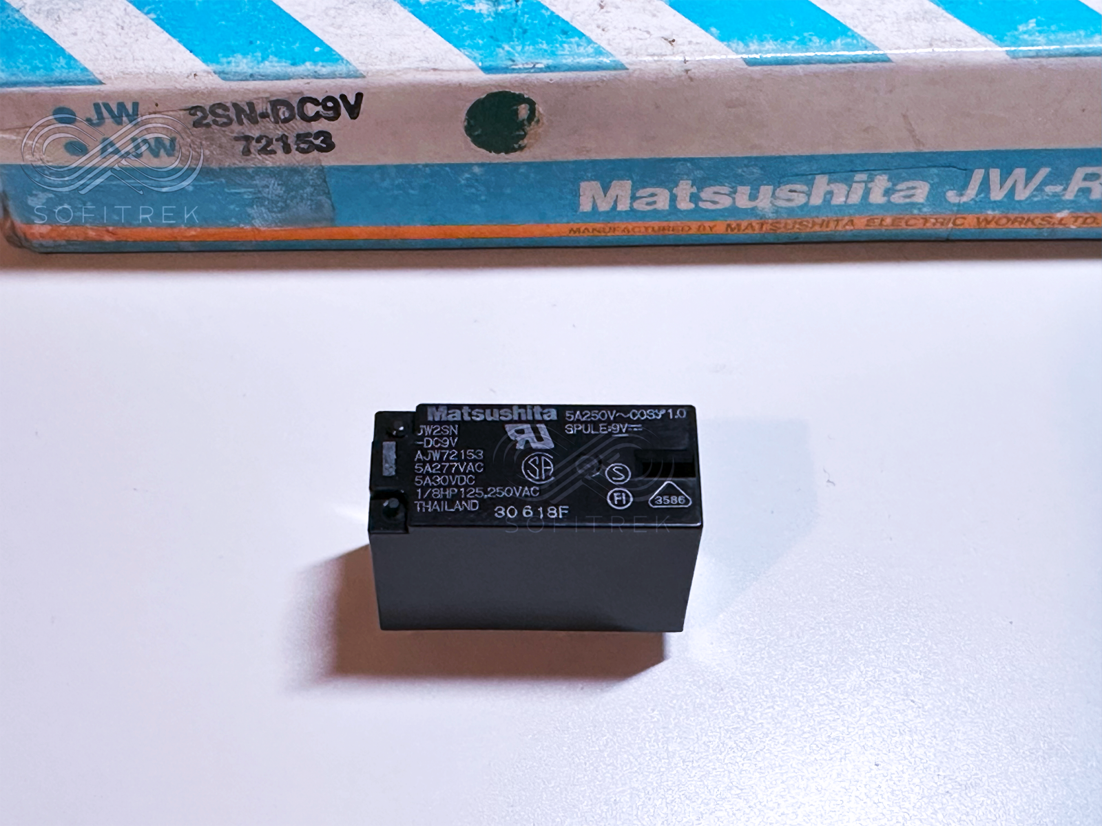 1X JW2SN-DC9V AJW72153 MATSUSHITA Power Relay 9VDC DPDT 5A 277VAC 5A/30V... - $4.50
