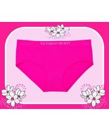 S Bright HOT Fuchsia Pink Seamless LOGO Victorias Secret Hipster Hiphugger Panty - $10.99