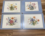 Vintage Pimpernel Place Mats North American Wild Flowers Set Of Four Cor... - £19.03 GBP