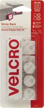 1 Pack VELCRO Sticky Back FASTENERS (6) 3/4&quot; Coins &amp; (8) 7/8&quot; Squares per Pack - £7.85 GBP