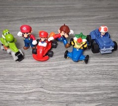 Set of 4 Mario Kart Toys Mcdonalds Happy Meal! Super Mario + 2 Jakks PVC Figures - £13.36 GBP