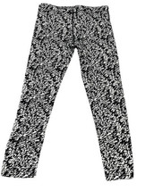 Nike Running Dri Fit Zebra Leggings Yoga Sz XS Drawstring Zipper Back Pocket - £9.45 GBP