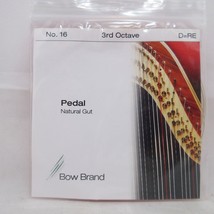3rd Octave D No. 16 Pedal Harp Single Length String Natural Gut Bow Brand - £15.89 GBP