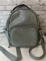 Madden NYC Gray Sequin Backpack Mini Backpack With Straps - £12.69 GBP