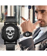 3D Skull Mens Leather Sports Watch - €16,03 EUR