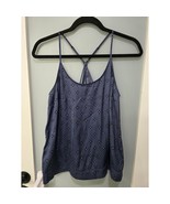 Vintage Nordstrom Lingerie Pajama Set Blue Print Tank Pants M 2 Piece Sl... - $519.14 MXN