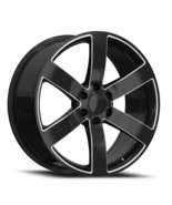 REP C32 22X9 6X139.7 +30 78.1 Gloss Black Milled - $411.12 CAD