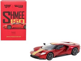 Ford GT Liquid Red Metallic with Gold Stripes &quot;Shmee150 Collection&quot; &quot;Collaborat - £24.04 GBP