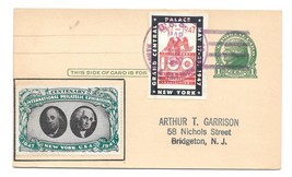 Naval Ship Cancel USS Harold J Ellison 1947 CIPEX Poster Stamps Cinderellas UX27 - £7.82 GBP