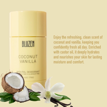 Bluzen Deodorant Coconut Vanilla - Aluminum Free, 2.6 fl oz image 3