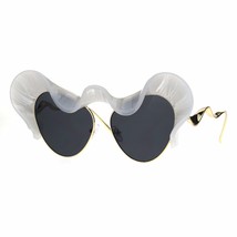 Women&#39;s Sunglasses Super Unique Wavy Cloud Top Cat Eye Frame UV400 - £14.85 GBP