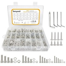Metric Bolts And Nuts Kit (With Lock And Flat Washers And Wrenches), Soc... - £29.72 GBP