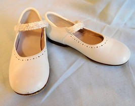 Shoes Jumping Jacks Toddler White Leather Annalise Strap Sz 9M Preown (T) - $20.99