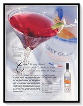 Grey Goose Vodka L&#39;Orange Cosmopolitan Recipe Vintage 2003 Print Magazine Ad - £7.62 GBP