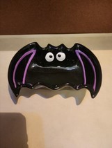 Halloween Black Bat Dip Bowl Home Accents - $5.81