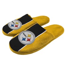 NFL Pittsburgh Steelers Big Logo Slippers Dot Sole Size L by FOCO - £19.89 GBP