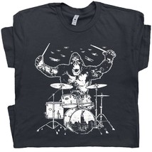 Drum T Shirt Cool T Shirt Drumming Shirt Drummer Tee Drums Set T Shirt F... - $18.99