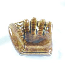 Baseball Mitt Trinket Dish Vtg Ceramic Keys Ring Dish Summer Man Cave Decor - £15.65 GBP